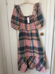 Vineyard Vines Plaid Midi L New with tags