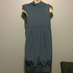ACTIVE BASIC Womens&rsquo; Knit Summer Cowl neck Gathered Hem Mini Dress Sz M (L*)