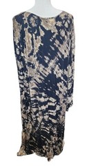 Sacred Threads Tie-Dye Boho Dress Maxi One Size Rayon Hangs Well Thailand