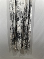 NWT Komarov [ Large ] Lace Up Back Charmeause Maxi Dress Watercolor Floral U1182