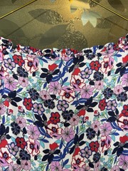 Talbots Women&rsquo;s 4 Petite Boho-Chic, Peasant, Lined Floral Midi Dress EUC
