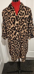 New, Crepe Style Fabric, Rounded Dipped Hemline, Knee Length Shirt Dresd 12-14