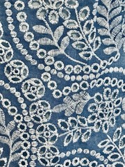 Alice +Olivia “Honor Blue &White Embroidered Eyelet Tunic Dress NWT Size 2-4