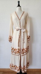New Maxi Dress Size Small Floral Button Bow Belt Pockets Coquette Garden