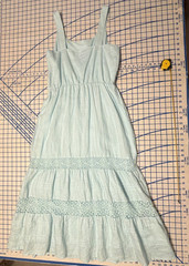 J. Jill Linen Tiered Sleeveless Mint Color Maxi Dress Size Petite Medium