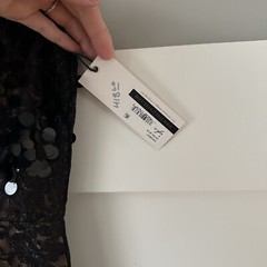NEW Tracy Reese Womens Dress Size 4 Black Lace Sequin Fit Flare Midi V Neck $598