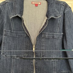 BNWT – JOE BROWNS size 14 Navy Stretch Denim Long Sleeve Zip Dress NEW w TAGS