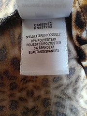 Laundry by Design Leopard Animal Print Sheath Dress L Sleeveless Knit Stretch