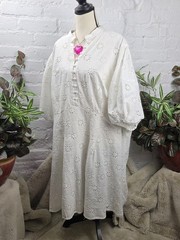 Torrid Belle Isle White Eyelet Mini Dress 26 New With Tags Cottagecore