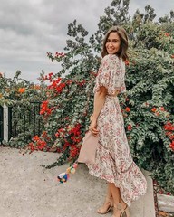 Women Ladies Long Maxi Dress Boho Holiday Beach Party Cocktail Summer Sundress