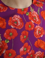 DOLCE & GABBANA Dress Multicolor Floral Poppy Print Sheath IT36/US2/XS 2780usd