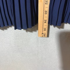 Michael Kors Womens Large L Blue Navy Ikat Pleated Hem Drop Waist Dress Zip EX
