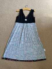 East Paisley Print Front Knot Dress Uk 14