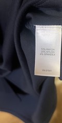 Women&rsquo;s J. Jill Button Front Knit Dress Button Cuff Size Large Navy Quiet Luxury