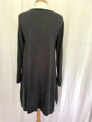 EILEEN FISHER 100% Merino Wool Long Sleeve Sweater Dress Gray size Medium