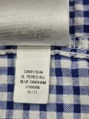 Old Navy Short Sleeves Blue Gingham Maxi Dress Resort Club Women L