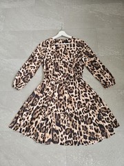River Island, woman&rsquo;s animal print, long sleeve, mini dress Size 6. New no tag