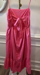 Mi Ami for Francesca’s Pink Ruffle Maxi Dress Women’s Size XL Fun Preppy