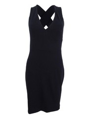 Calvin Klein Women&rsquo;s Crisscross Bodycon Sheath Dress (2, Black) 190466686044