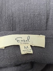 Easel Womens Cover Up Dress Size M Gray Sheer Adjustable Straps Ruffle Hem