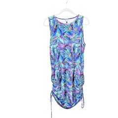 CVG cinched feathers multiway Dress Gray M/L Athleisure Adjustable pockets comfy