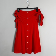 Capulet Giulia Off the Shoulder Mini Dress Womens Small Cherry Red Revolve Party