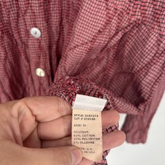 Cut Loose XL Extra Large Red Plaid Check Boho Lagenlook Artsy Art to Wear Dress