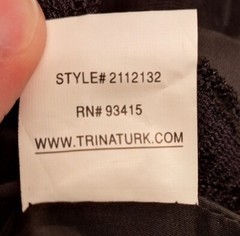 Trina Turk One Shoulder Black Lined Dress Party Dress Chic Classic Size 0
