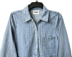 Show Me Your Mumu x Revolve Womens Size Medium Light Wash Blue Denim Mini Dress