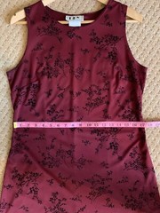 Velvet Motif Mini Dress S-M