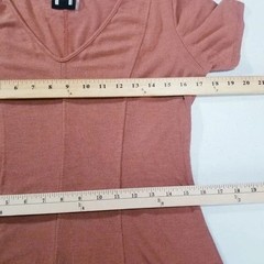 H By Bordeaux Anthropologie Skater Dress M Medium Rust Orange Jersey Knit USA