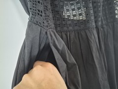 Torrid Black Midi Poplin Sweetheart Cut Out Pocket Dress Plus Size 1