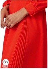 Tory Burch Red Knit Crepe Dress Size L