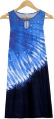 NEW Womens Tie-Dye Sleeveless Mini Dress, Ladies Summer Beach Casual Sundress XL