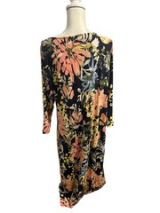New Directions Spring Blooms Multicolor Floral Dress Size XL