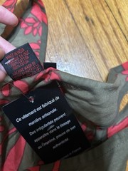 ALLER SIMPLEMENT Women&rsquo;s S Red Unique Dress DESIGNED IN FRANCE NWT