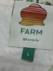 FARM Rio Mini Toucans One Shoulder Eyelet Dress L Green Tropical Palm Ruffle