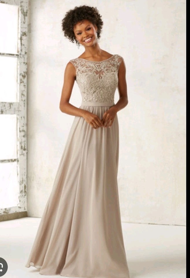 Title: Morilee Madeline Gardner Style 21360 Beaded Lace Illusion Chiffon Formal
