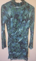 Milumia Women&rsquo;s Mock Neck Bodycon Mini Dress Lg Short Sleeve Casual Going Out