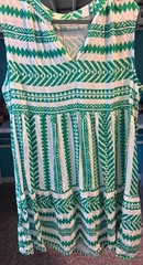 Cupshe Dress. Green and white. Never worn. Size XL. Excellent condition.