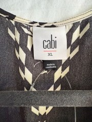 Cabi X-Factor Wrap Front Dress in Black and White