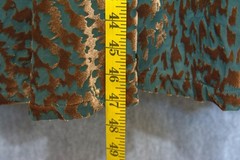 Soft Surroundings Green/Gold Raised Velvet Dress Size Med NWT