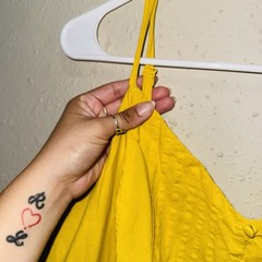 Torrid Yellow Smocked Button Front Midi Sundress Crochet Trim Spaghetti Strap