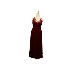 Romantic Sequined Lace Bodice & Tulle Evening Gown Vneck Full Skirt Amsale