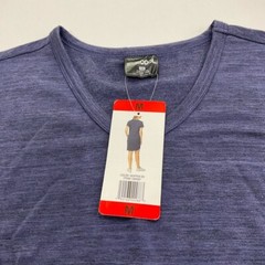 NWT Women’s 32 Degree Cool Navy Blue V-Neck T-Shirt Dress