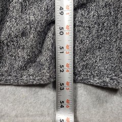 Chico&rsquo;s Womens XL Grey Cotton Blend Knit Asymmetric Zip Front Sweater Dress Boho