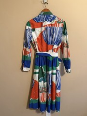 Boden Women&rsquo;s Alexa Long Sleeve Midi Dress Size 8R Multi Blue Red Green