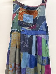NWT Tanami Baggy Patchwork Overall Jumpsuit Sz M/L Handmade Pockets Boho Hippie