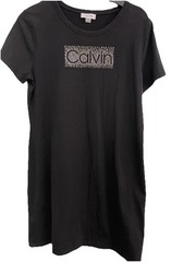 Calvin Klein Black Bling Size Large 95% Cotton 5% Spandex