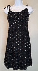 Madewell Tie-Back Button-Front Mini Dress in Geodot Floral in Black – 4